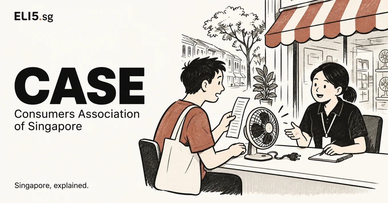 CASE (Consumers Association of Singapore) — Singapore, explained. Illustrated guide by ELI5.sg.