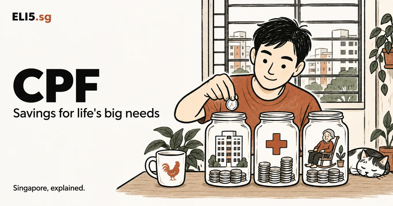 CPF — Singapore, explained. Illustrated guide by ELI5.sg.