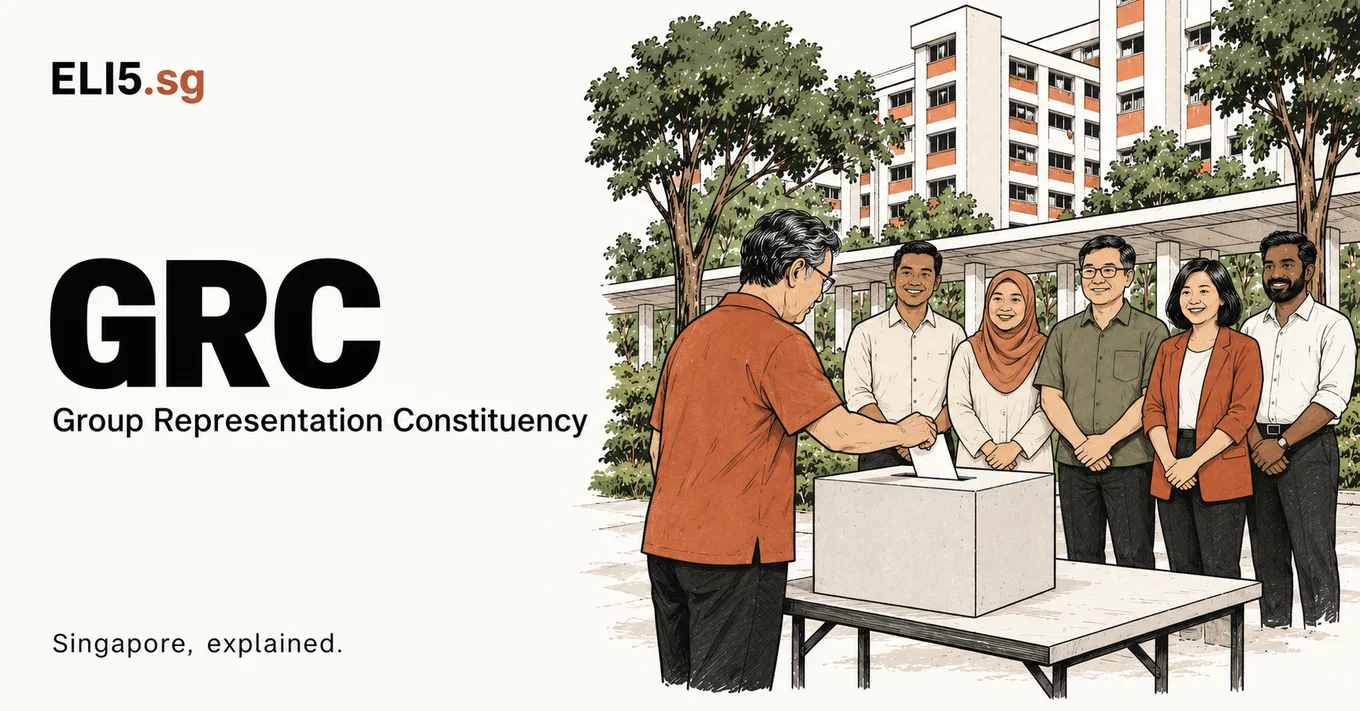 GRC (Group Representation Constituency) — Singapore, explained. Illustrated guide by ELI5.sg.