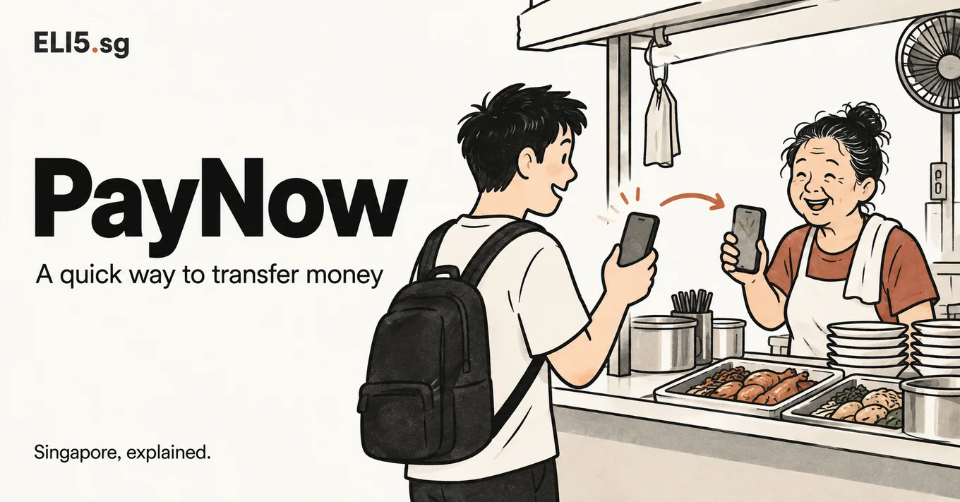 PayNow — Singapore, explained. Illustrated guide by ELI5.sg.