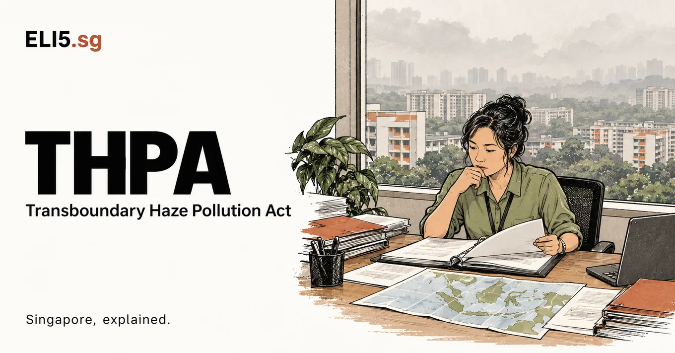 Transboundary Haze Pollution Act (THPA) — Singapore, explained. Illustrated guide by ELI5.sg.
